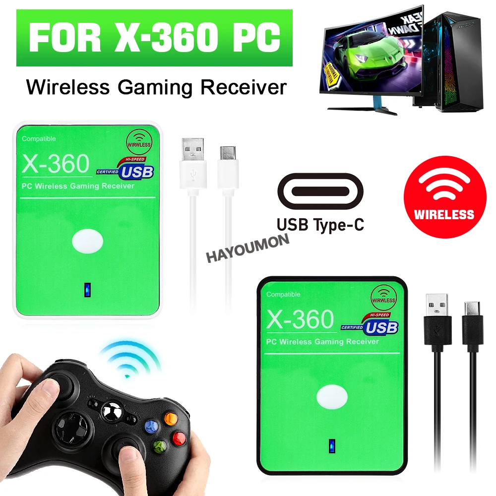 Pc Gaming Xbox Controller - Draadloze Gaming Ontvanger USB Controller Gamepad