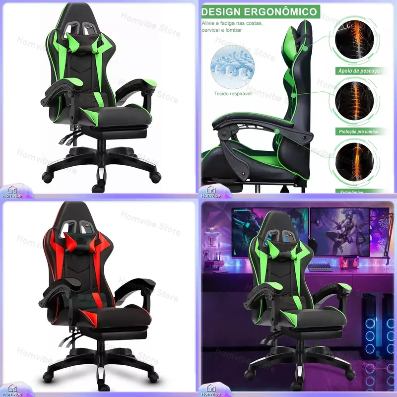 Pc Gaming Gaming - Ergonomische gamingstoel met hoge rugleuning en