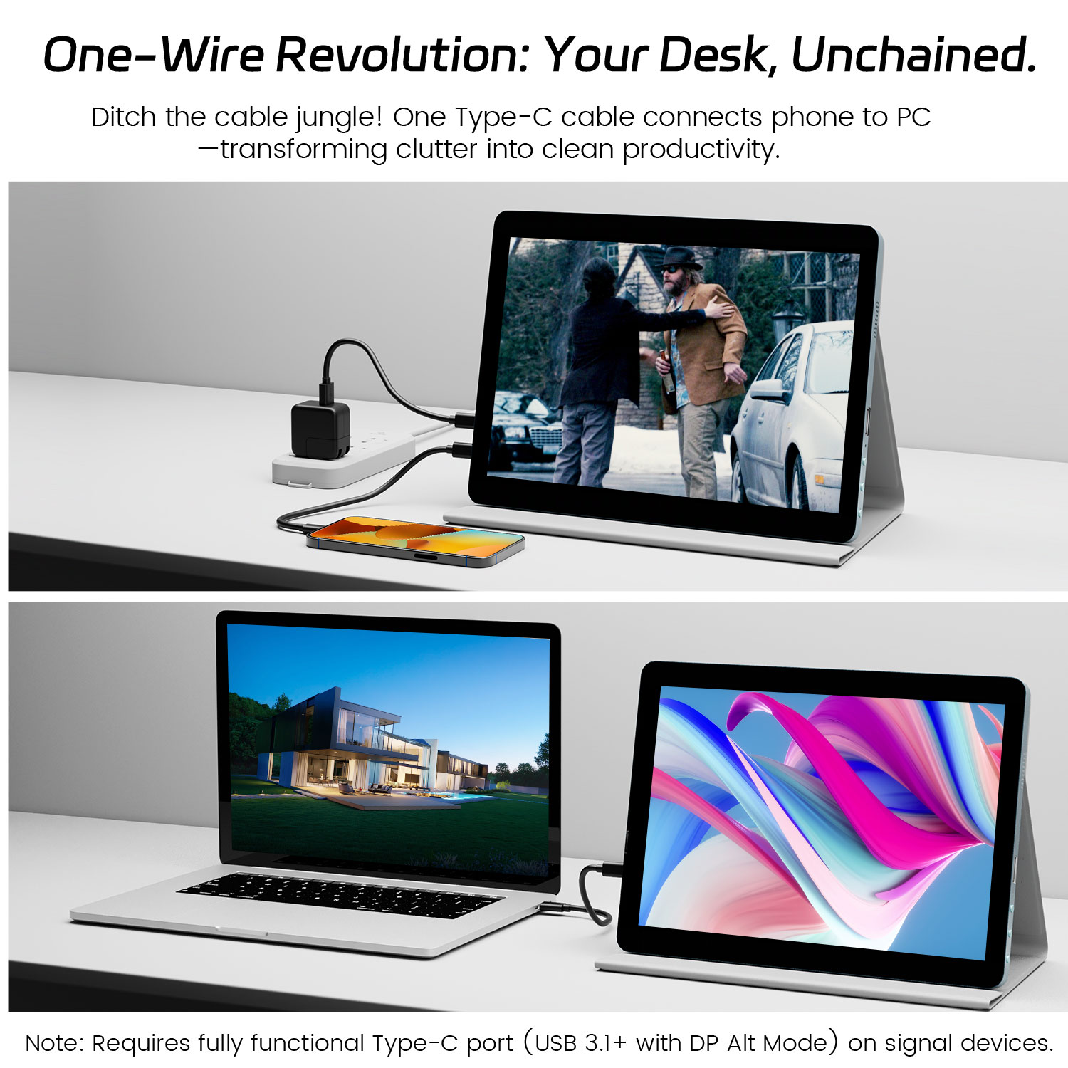 9,7 inch draagbare monitor 204 - Pc Gaming On Android recensie en prijs
