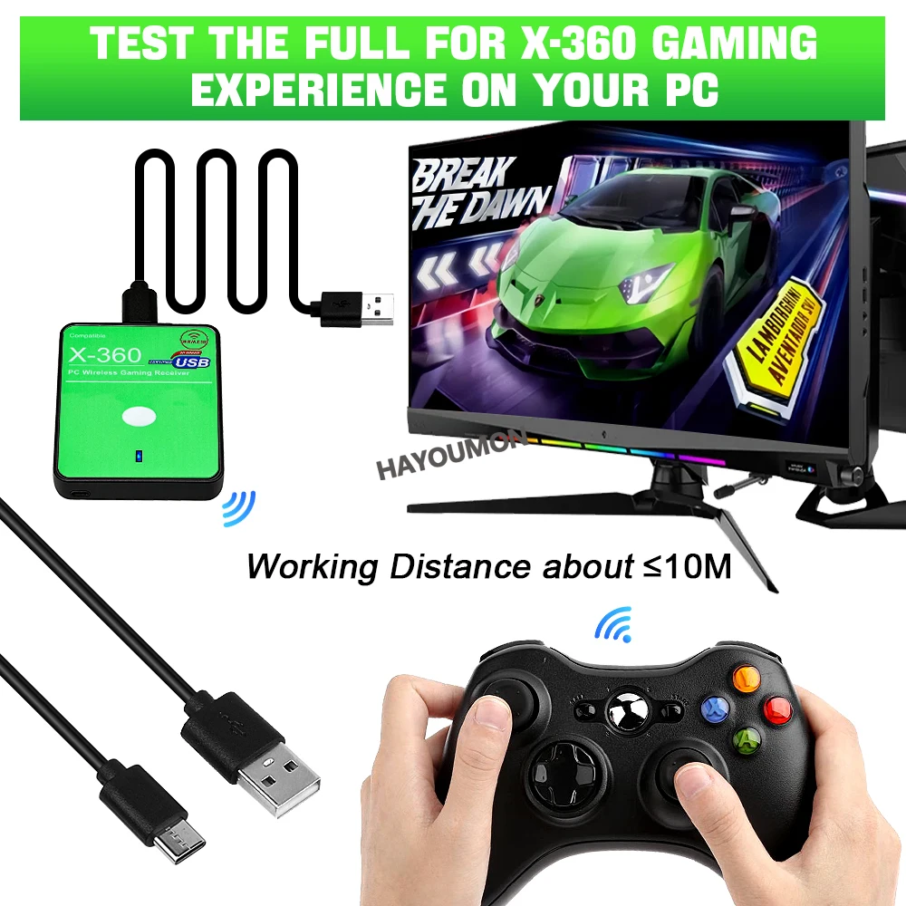 Draadloze Gaming Ontvanger USB - Pc Gaming Xbox Controller recensie en prijs