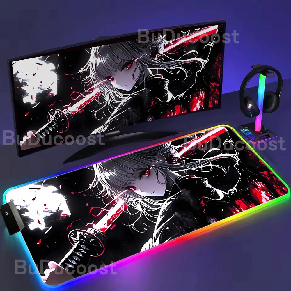 Kawaii Anime Zwaard Meisje RGB - Rgb Mousepad recensie en prijs
