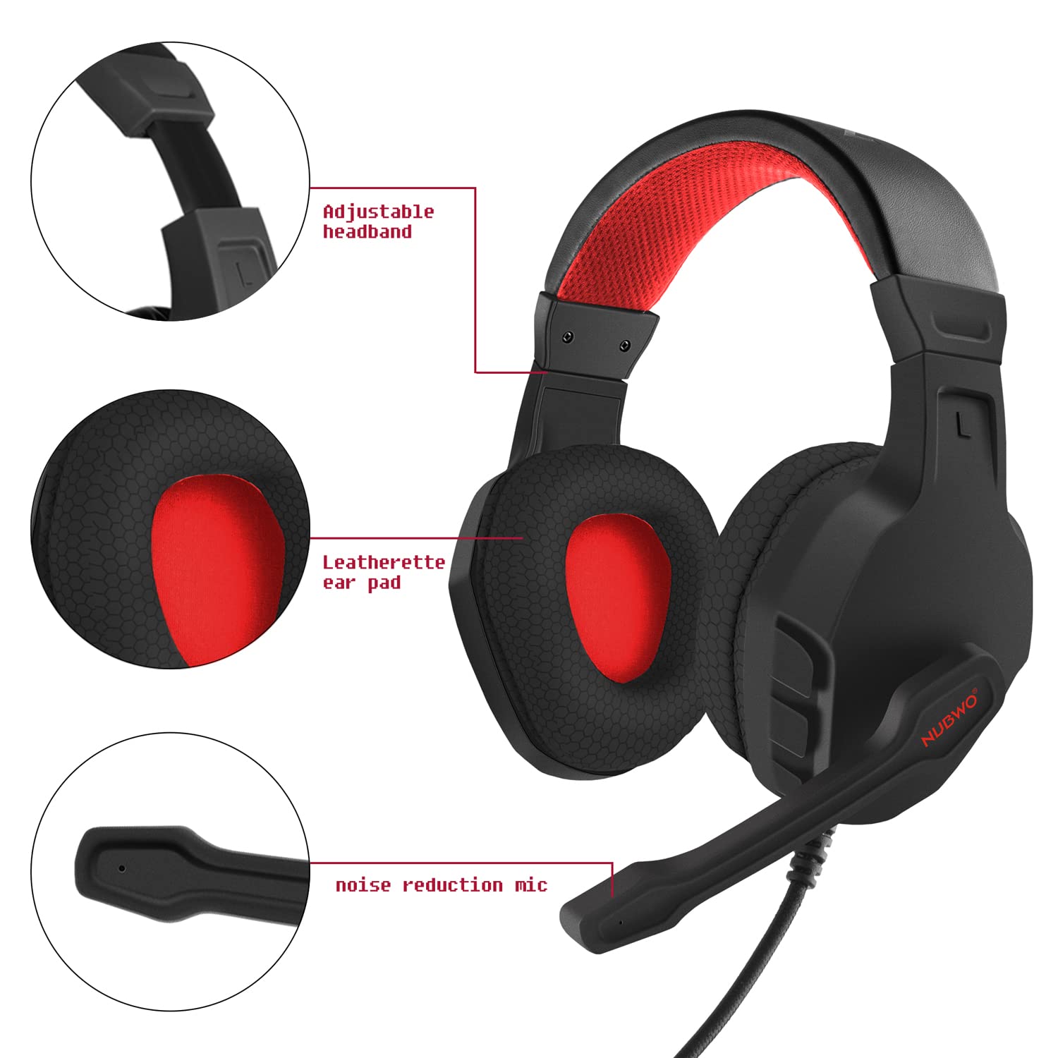 NUBWO U3-hoofdtelefoon Gaming- - Pc Gaming Xbox Controller recensie en prijs
